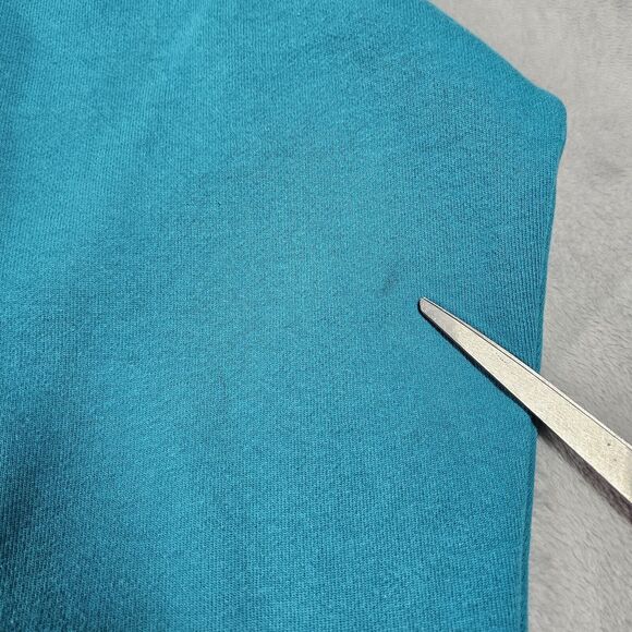 Vintage 90s Levi Strauss & Co Sweatshirt Green Embroidered Logo Spell Out Grunge - Picture 5 of 16